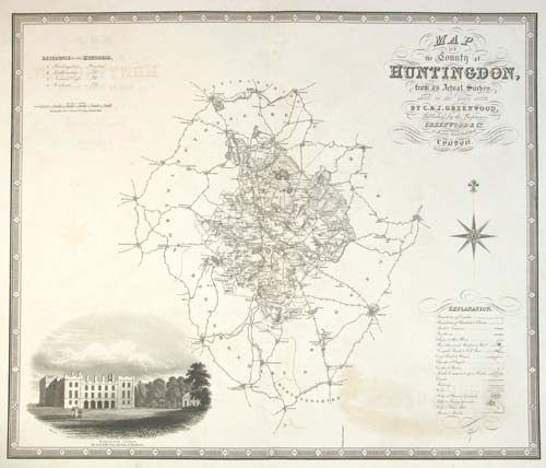Large map of Huntingdonshire
