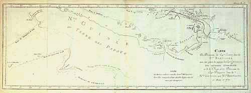 Map of New Guinea, with Cook & Dampier