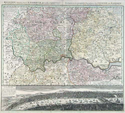 Map of London & Environs