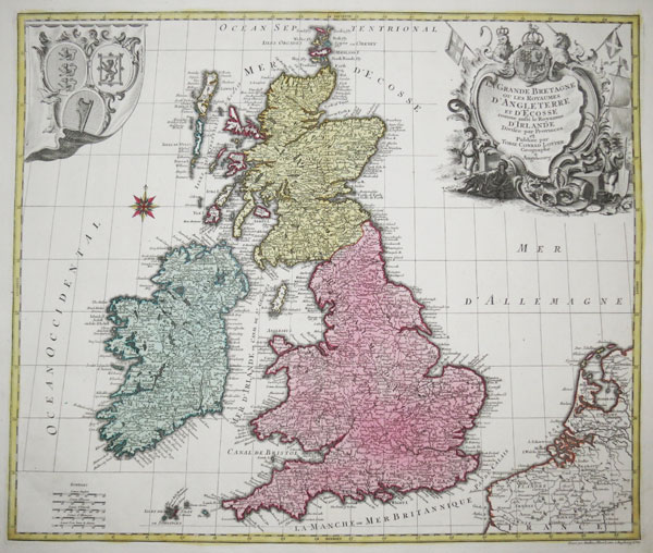 Decorative map of the British Isles