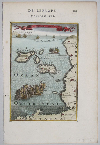 Miniature map of the Channel Isles
