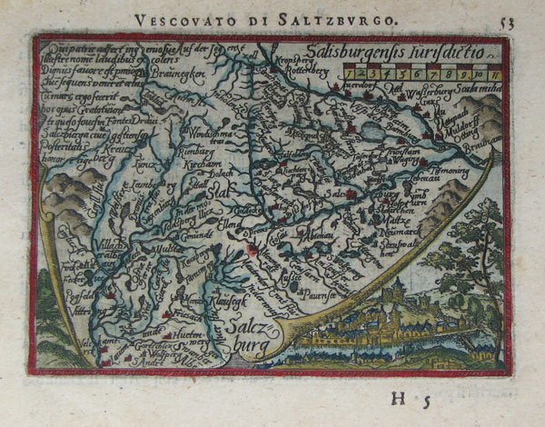 Miniature map of Salzburg