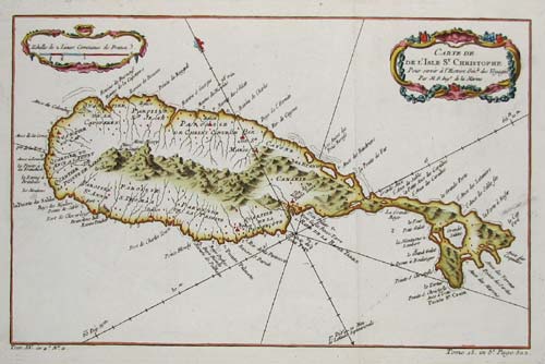 Map of St Kitts