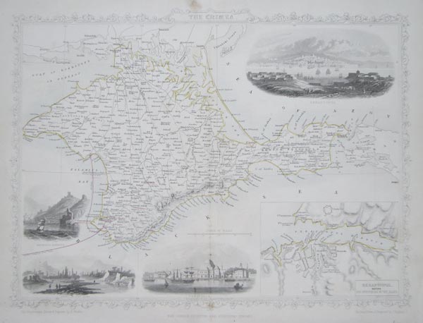 Detailed map of the Theatre of the Crimean War