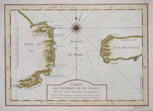 Chart of the Le Maire Straits