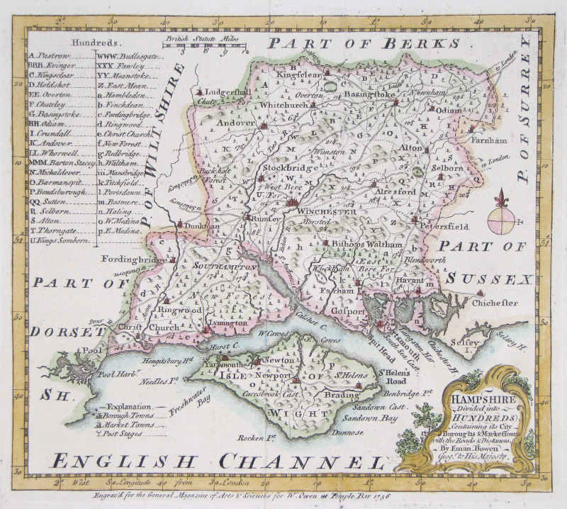 Map of Hampshire