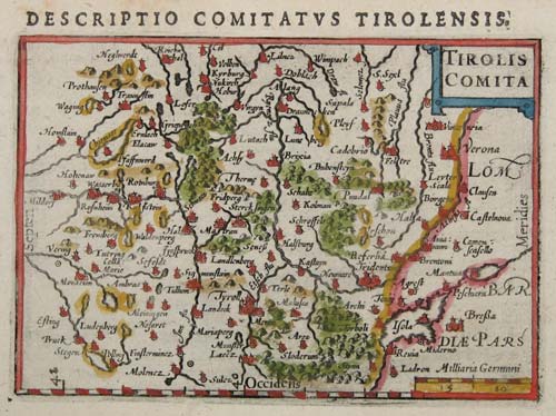 Miniature Map of the Tyrol