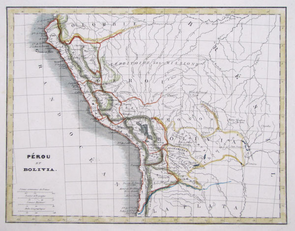 Map of the Peru-Bolivian Confederation