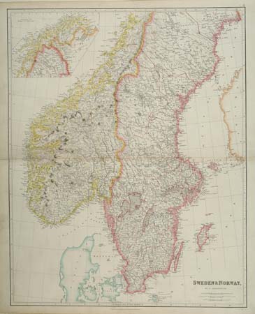 Map of Sweden & Norway