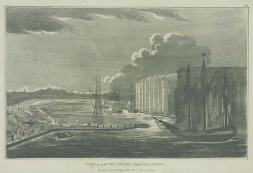 View of the West India Docks, Wet Docks, London