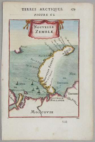 Miniature map of Novaya Zemlya