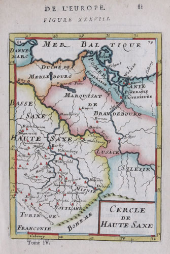 Miniature map of Upper Saxony