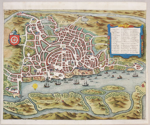 Plan of the Portuguese city of Goa