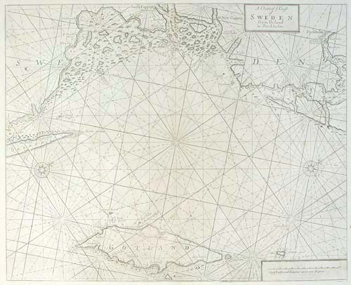 Sea chart of the Baltic