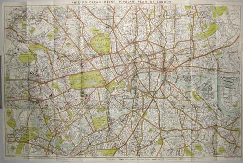 Folding Map of London