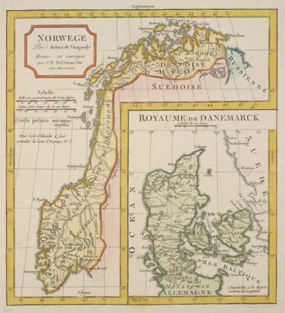Map of Norway & Denmark