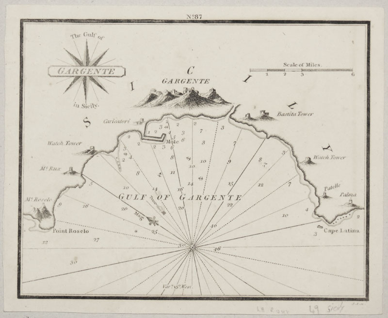 Chart of the Bay of Agrigento in Scicily