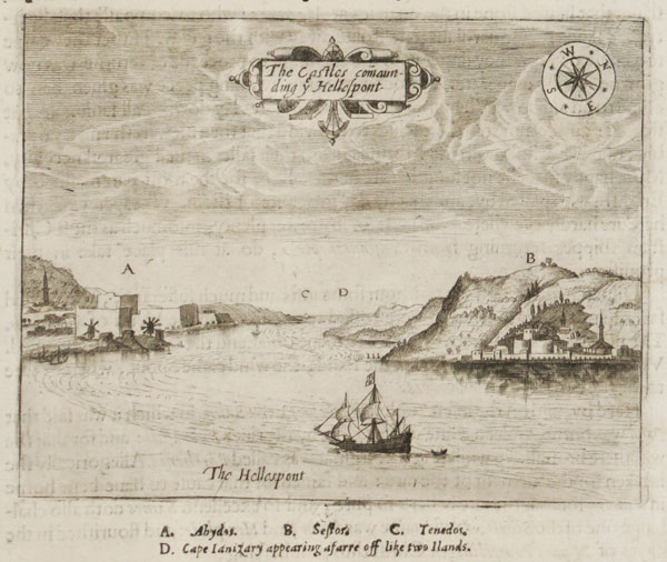 Prospect of the Dardanelles at the beginning of the 17th century