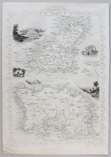 Maps of Jersey & Guernsey
