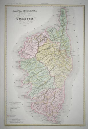 Corsica map.
