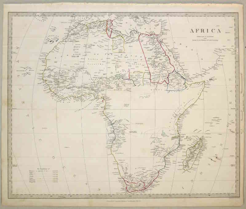 Detailed map of Africa