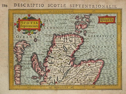 Miniature Map of northern Scotland